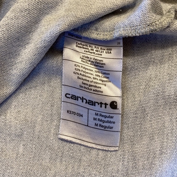 CARHARTT- Gray Polo Size M - Picture 6 of 6